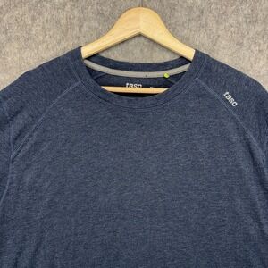 TASC Carrollton Fitness T-Shirt Men's XL Blue Short Sleever Bamboo Soft Stretch